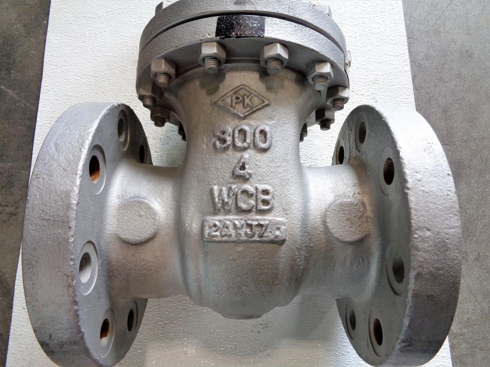 PK 4" Gate Valve, 300# RF, Carbon Steel Body, Stainless Stem/Disc, Fig# 300RF12N